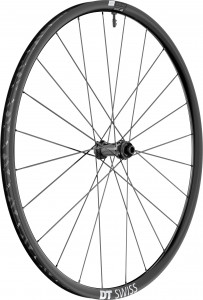 Roata fata DT Swiss ER1600 Spline 23 DB 28'/22mm ALUM., BLACK, CENTERLOCK, 100/12MM TA