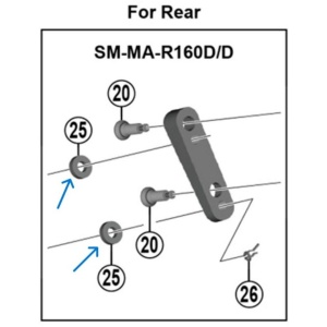 Saiba SHIMANO SM-MAR160d Pentru Adaptor R160