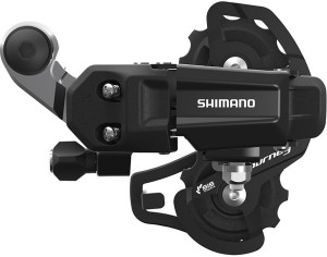 Schimbator spate Shimano Tourney RD-TY200, 6/7 vit., prindere pe ax (bmx-track), negru
