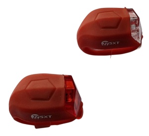Set Flash cu Baterii SXT (silicone) Rosu