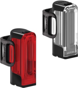 Set lumini Lezyne Strip+ Drive față + Strip Drive 300+, USB-C, Negru