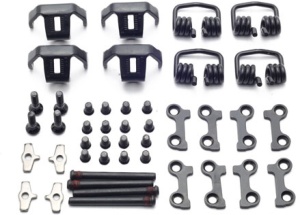 Set piese de schimb HT Components pentru mecanism pedalier MTB, Gravel, T1, negru