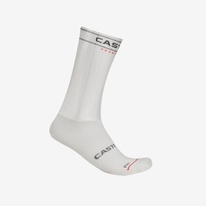 Sosete CASTELLI Fast Feet 4, Unisex, Alb