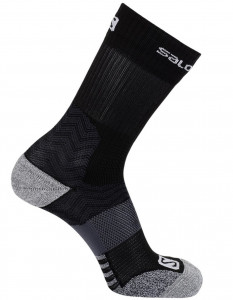 Sosete drumetie Salomon Outpath Mid DX+SX black/forged iron unisex