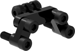 Suport pentru lumină și cameră Flexi Stem Mount Lezyne, negru