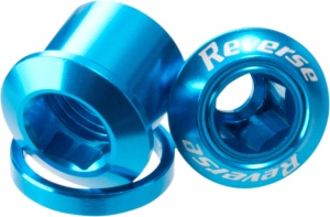 Șurub pentru foaie angrenaj Reverse Chainring Bolt, Albastru
