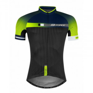 Tricou Force Dash maneci scurte albastru/fluo/negru