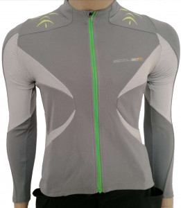 Tricou Shimano MTB maneca lunga explorer femei sand gray / lime green