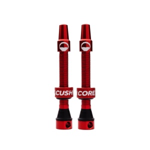 Valvă tubeless Cush Core Presta, 44mm, Rosu