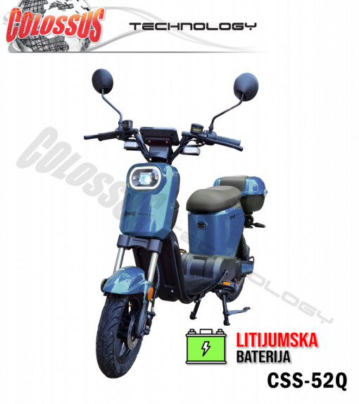 COLOSSUS Električni bicikl Litijumska baterija+ gratis kofer plavi CSS-52Q