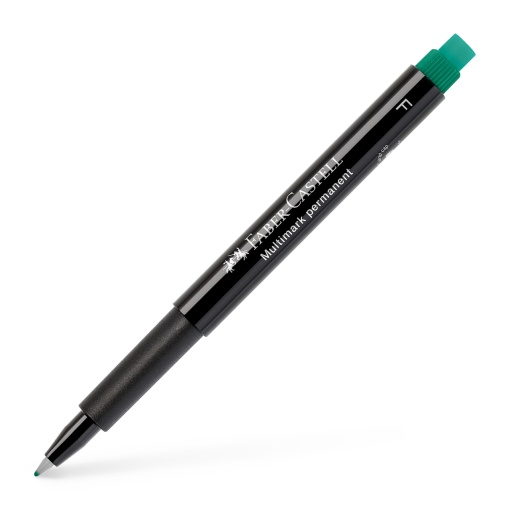 Marker Permanent Verde F Multimark Faber-Castell
