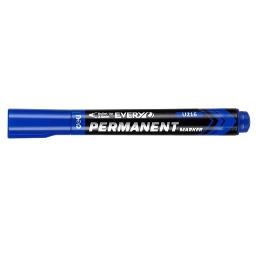 Marker Permanent Albastru Varf Rotund 2.5mm Deli