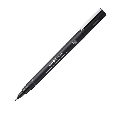 Liner 0.9mm Negru UNI PIN-200, pe baza de apa