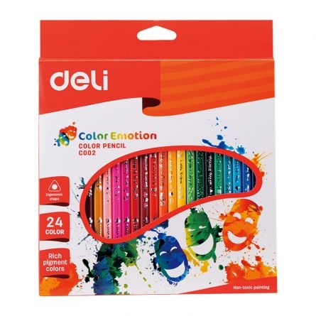 Creioane Colorate 12 Culori Color Emotion Deli