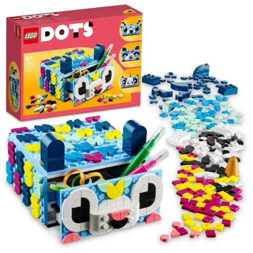 LEGO DOTS, Sertar creativ cu animale, 643 piese