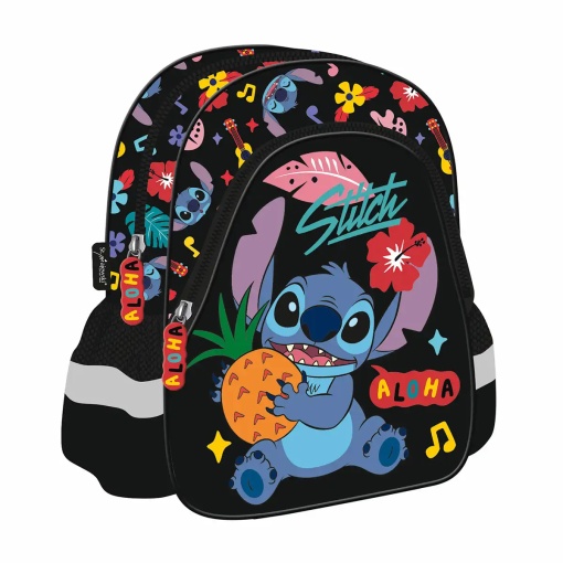 Ghiozdan copii Majewski, Stitch, Aloha, 2 compartimente