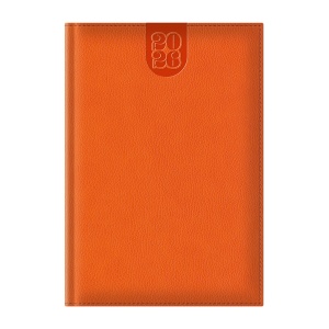 Agenda 2026 Dakota A5 datata, hartie ivory, coperta orange