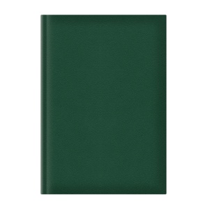 Agenda nedatata A5, hartie offset alb, coperta verde