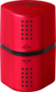 Ascuțitoare Triplă Grip 2001 Roșie/Albastră Faber-Castell - Img 1