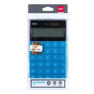 Calculator Birou 12 Dig Modern Albastru Deli - Img 5