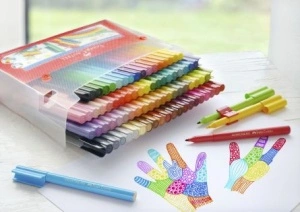 Cariocă 80 Culori Connector Cut Cadou Faber-Castell - Img 3