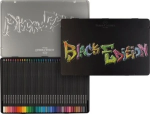 Creioane Colorate 36 Culori Black Edition Cutie Metal Faber-Castell - Img 5