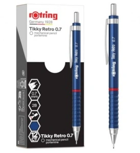 Creion Mecanic 0.7mm Tikky 3 Albastru Retro Rotring - Img 2
