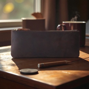 Etui Maro-Cafea Piele Naturala