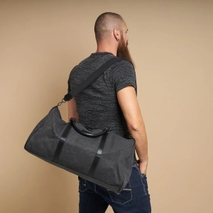 Geanta Bowling Sport Neagra Din Material Textil - Img 7