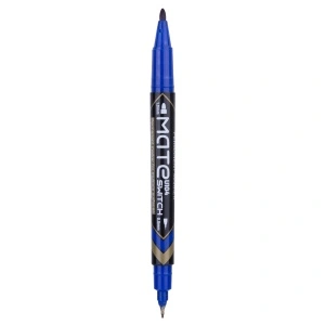 Marker CD 2 Capete 0.5/1mm Albastru Deli - Img 3