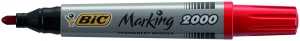 Marker Permanent Rosu Varf Rotund 2000 Bic - Img 2