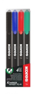 Marker Permanent Set 4 1mm Kores