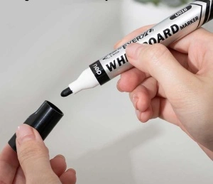 Marker Whiteboard Negru 2.5mm Deli - Img 3