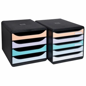 Organizator Exacompta Aquarel, 4 sertare, A4, 347x278x267 mm - Img 4