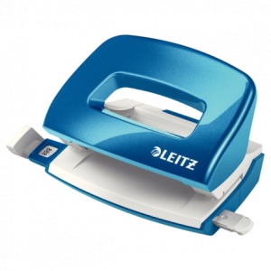 Perforator 10 Coli Model 10 Mini 5060 Albastru Metalizat Leitz - Img 1