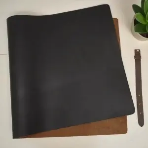 Protectie Birou Mouse Pad&Office Desk Mat Din Piele Naturala Neagra - Img 6