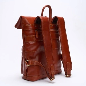 Rucsac Maro-Cognac Inchis Cu Clapa - Img 4