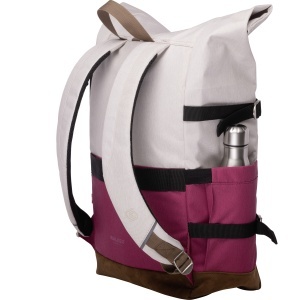 Rucsac Rollup Bicolor Crem Popcorn - Roz Magenta Walker - Img 2