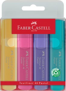 Textmarker Set 4 Pastel Faber-Castell - Img 1