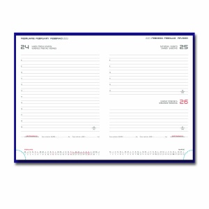 Agenda 2026 Artilux A5 datata, hartie ivory, coperta albastru royal - Img 2