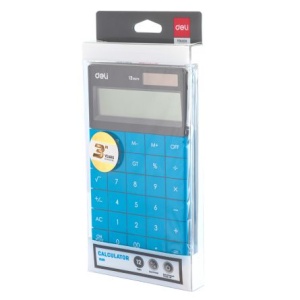 Calculator Birou 12 Dig Modern Albastru Deli - Img 6