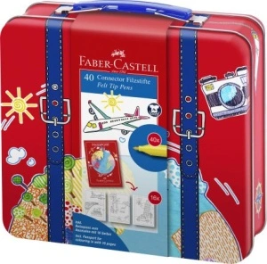 Cariocă 40 Culori Connector Valiză Faber-Castell