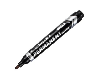 Marker Permanent Negru Varf Rotund 2.5mm Deli - Img 2