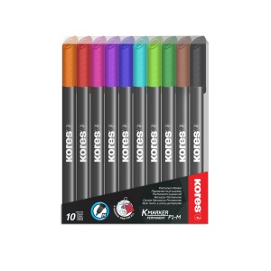 Marker Permanent Set 10 1mm Kores