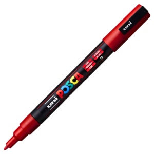 Marker UNI Posca PC-3M, varf rotund, 0.9-1.3mm, set 4 culori - Img 5