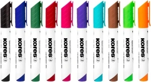 Marker Whiteboard 10/Set 3mm Cutie Plastic Kores - Img 2