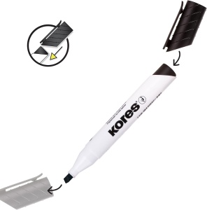 Marker Whiteboard Albastru 3mm Kores - Img 3
