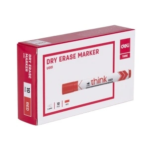 Marker Whiteboard Rosu 2mm Deli - Img 3