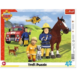Puzzle carton 25 piese Trefl Pompierul Sam, +4 ani