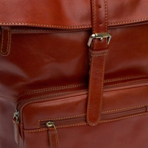 Rucsac Maro-Cognac Inchis Cu Clapa - Img 5